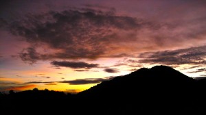 Sunset from A Pacaya Ridge